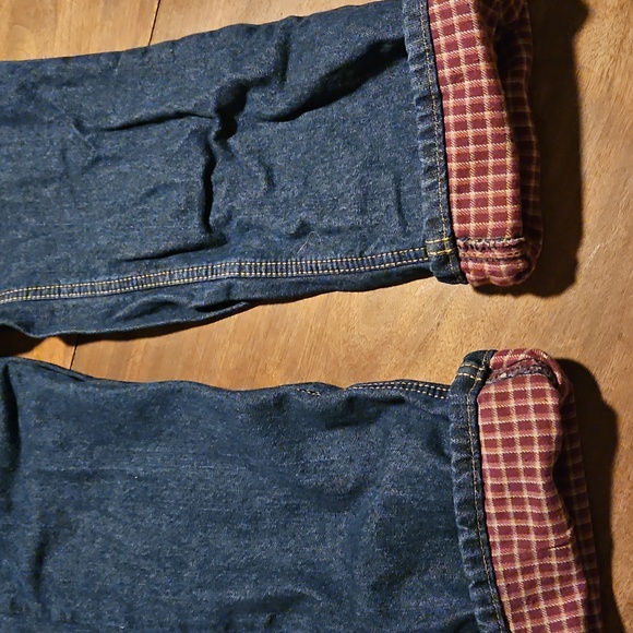 Cabela's Blue Straight Leg Fleece Lined Jeans - Picture 2 of 6